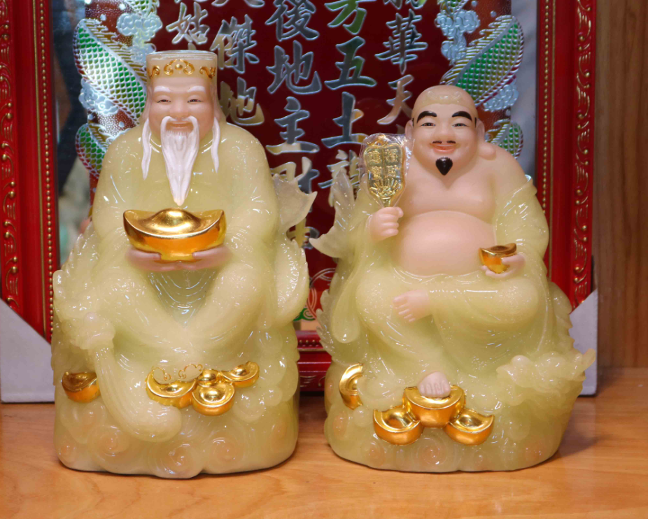 Tượng Thần tài Thổ Địa bằng đá năng lượng tốt
